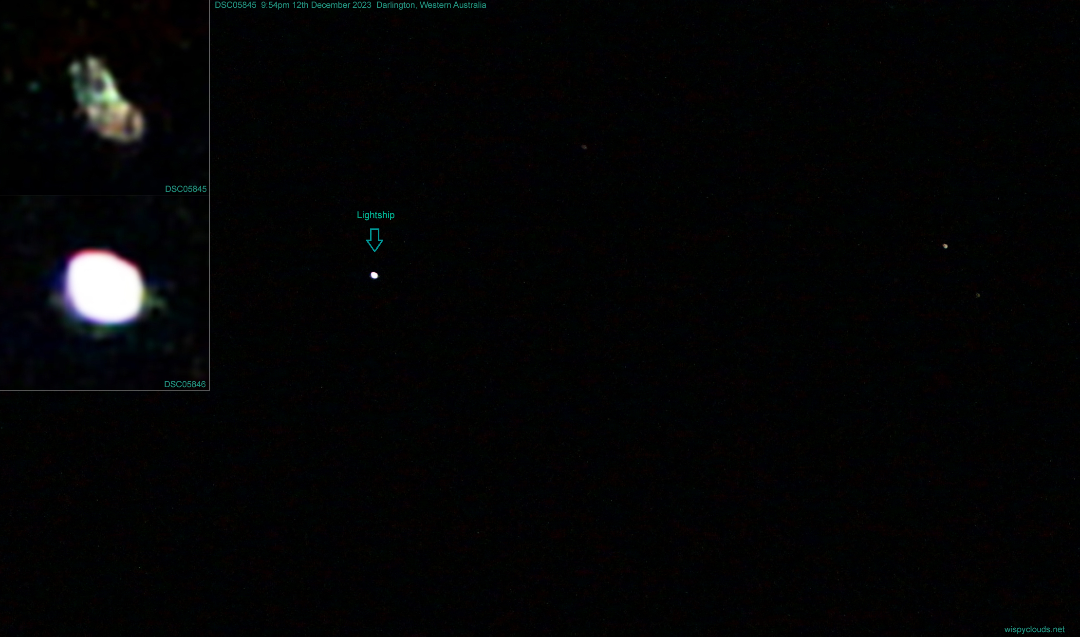 DSC05846-lightship-powering-up-with-bright-flash-near-jupiter-from-darlington-on-12th-december-2023